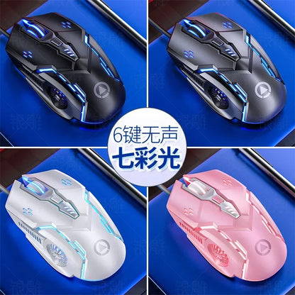 Laser Gaming Mouse for PC Gamer with LED Backlit, Ergonomic Wired USB Mouse, 3200 DPI Computer Gaming Mouse for Laptop & Desktop