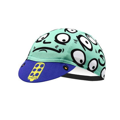 Cool style Cycling Caps Summer Breathable Sports Bicycle Hats Quick Dry Polyester Black Blue Bike Hats Classical Retro Runing