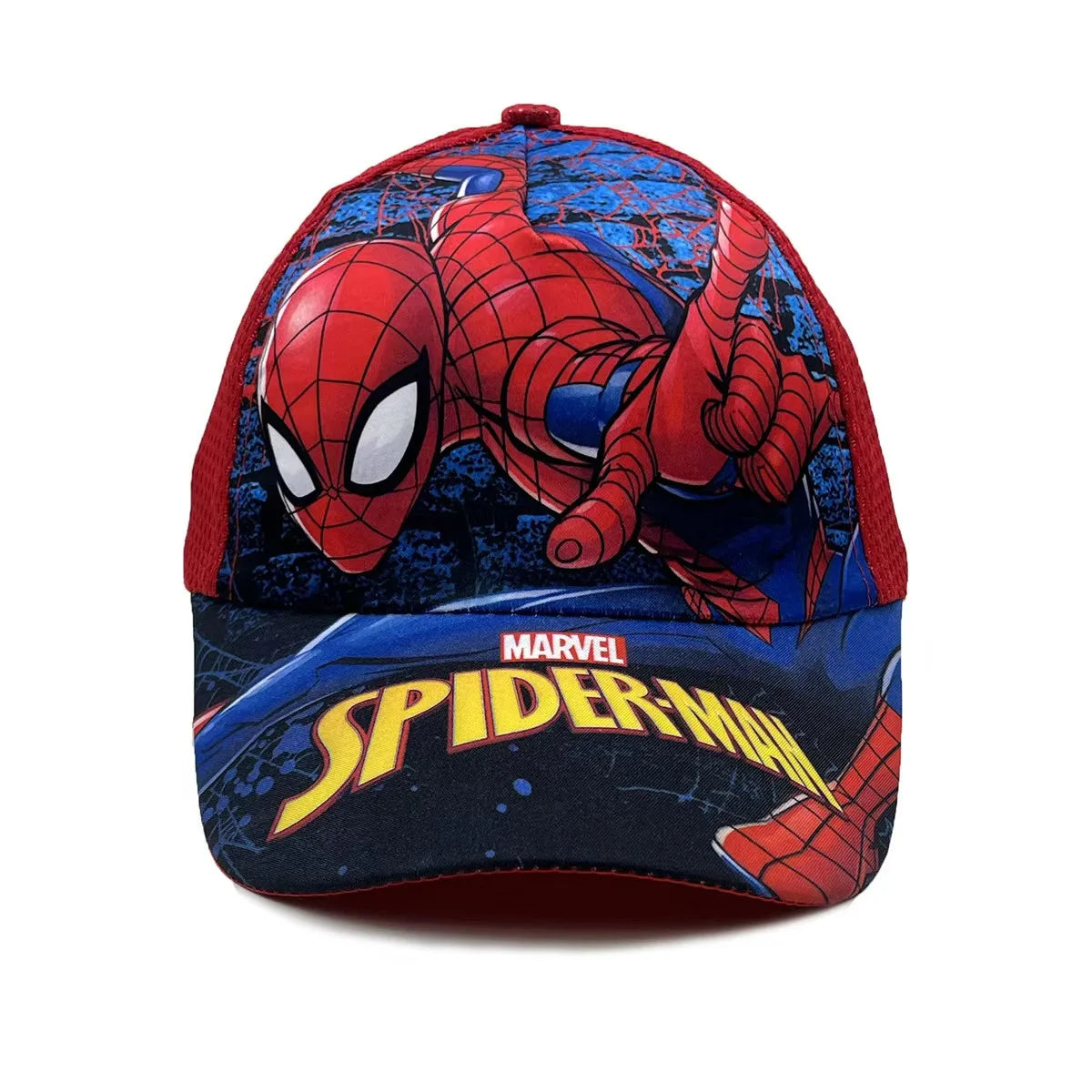 Marvel Spring and Autumn New Children's Anime Spider Man Duck Tongue Hat Sunscreen Sunscreen Hat Baseball Hat