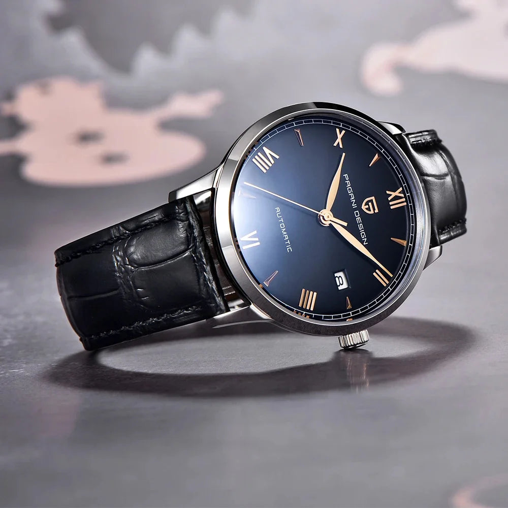 PAGANI DESIGN 40MM Pilot Men's Mechanical Watch Luxury Sapphire Glass Automatic Watch 100M Waterproof NH35 Wristwatch for Men