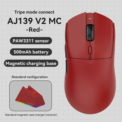 AJAZZ AJ139Pro/AJ139V2MC Kabellose Maus PMW3395/PAW3311-Chipsatz 12000-26000Dpi Professionelle Gaming-Maus