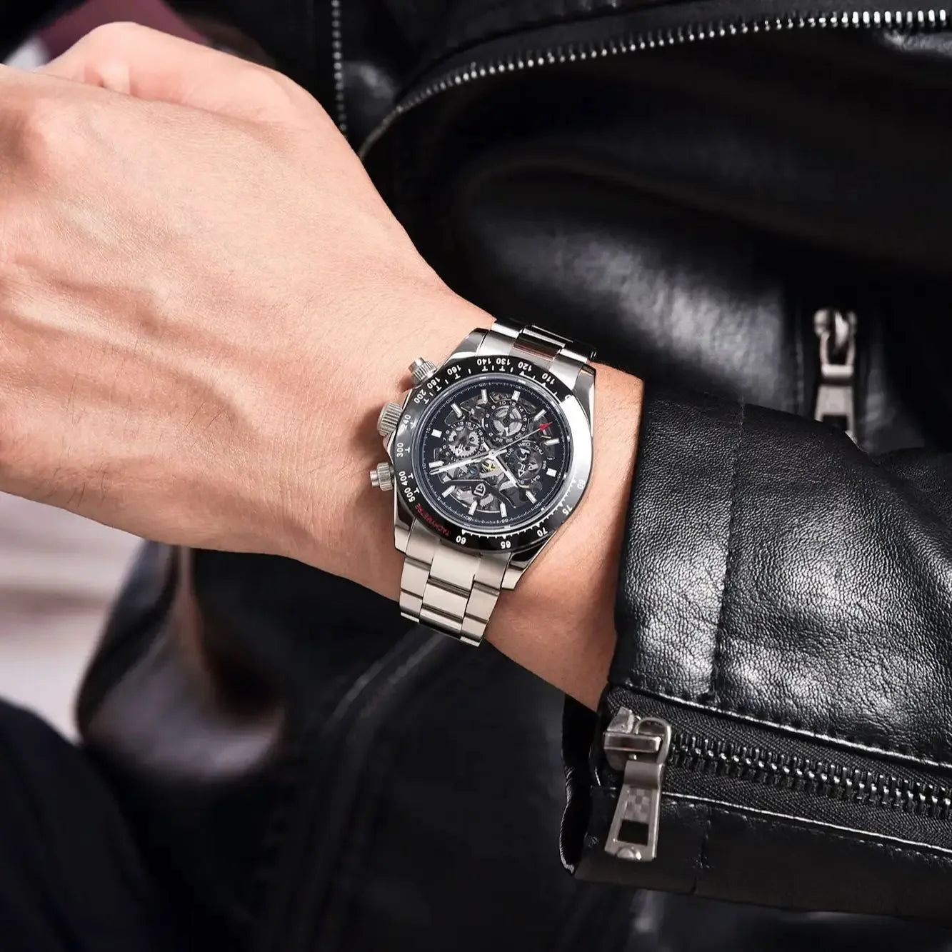 PAGANI DESIGN Men‘s Automatic Mechanical Watch Stainless Steel Waterproof Sport 10Bar Luxury Casual Watch for Men Reloj Hombre