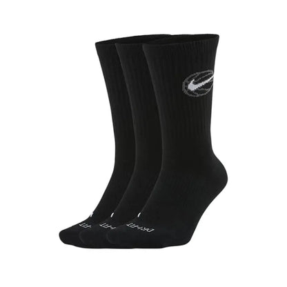 Nike Basketball Socks: AJ Jordan Triple Pack Mid-Calf Socks for Men and Women—Breathable and Moisture-Wicking SX5545-915