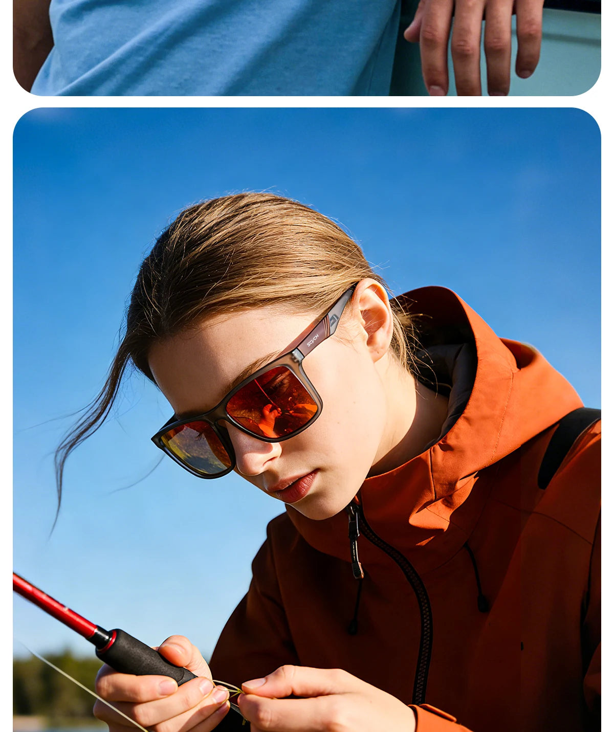SCVCN New Polarized Water Sports Glasses Women Professional Surfing Boating Fishing Anti-glare Rafting Sailing UV400 Sunglasses