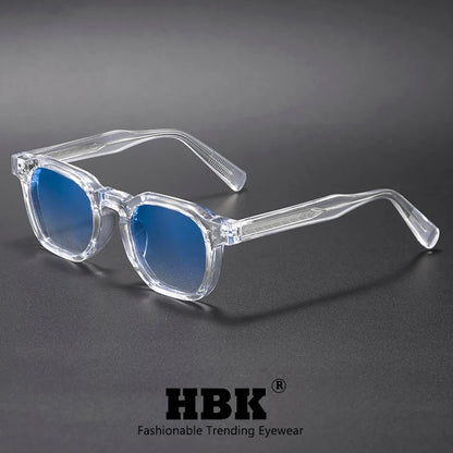 HBK Fashion Retro Men Sunglasses Classic Square Frame  Design Sun Glasses Women Outdoor Travel Party Business Festival Gift