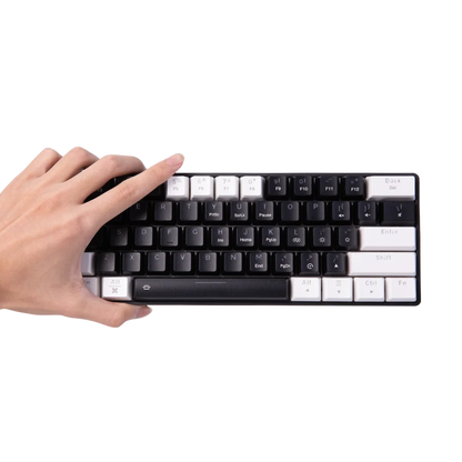 DAREU EK861S RGB Wired Mechanical Keyboard 61 Keys Red Switches ABS Keycaps N-key Rollover with Magnetic Feet