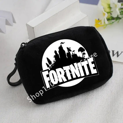 Fortnites Boys Girls Plush Coin Purse Cute Fashion Portable Wallet Cartoon Anime ID Card Storage Bag Children Birthday Gifts