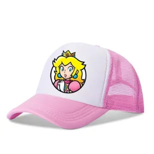Mario Casual Baseball Sun Caps Action Universal Polyester Hat Children Truck Driver Items Adult Adjustable Anime Peripherals