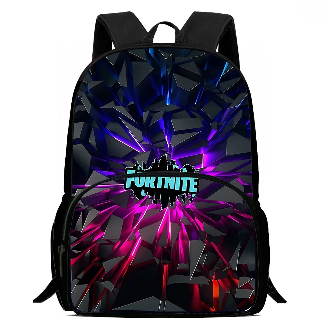 Mochila clásica de Fortnite para niños y niñas, regalo de cumpleaños para estudiantes, bolsa escolar infantil de gran capacidad, mochila de camping duradera