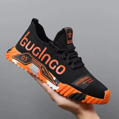 Sportschool Nieuwe gevulkaniseerde wandelsneakers met veters Comfortabele, slijtvaste casual schoenen Wandelschoenen voor de zomer Mesh-ballerina's Modieus Ademend