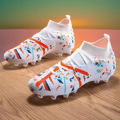 Nouvelles chaussures de football pour hommes, chaussures d'entraînement professionnelles, chaussures de football, baskets de match, chaussures de sport pour l'extérieur sur gazon, antidérapantes, ultralégères, unisexes
