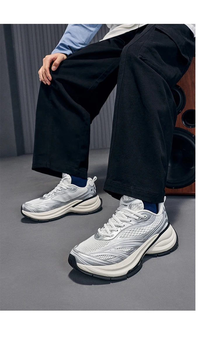 Xtep Basque 3 For Male Sneakers Retro Fashion Breathable  Luxury Height-Increasing Sports Shoes 2026 Spring 874219320001