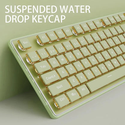 EWEADN V3 Wired Silent Office & Gaming Keyboard, Film Key Design, Ergonomic, for Windows/Laptop/PC/Desktop, E-sports Accessory