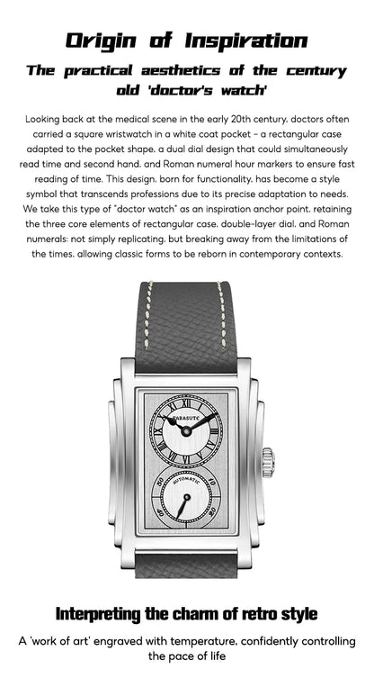 FARASUTE Luxury Fully Automatic Mechanical Men Watch Seagull Sports Sapphire Stainless Steel Doctor Wristwatch reloj hombre ﻿