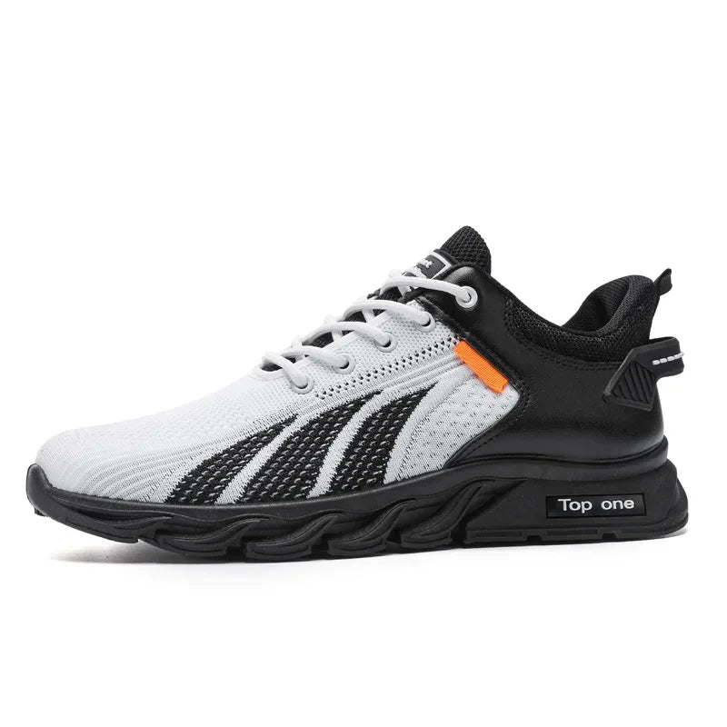 Modne muške tenisice, mrežaste ležerne cipele, muške cipele na vezanje, lagane vulkanizirane cipele, tenisice za hodanje, Zapatillas Hombre