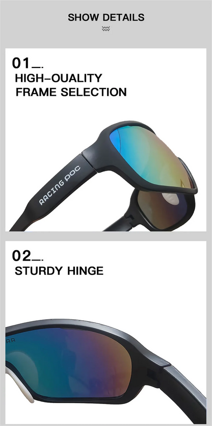 RACING POC New Bike Glasses MTB Goggles Cycling Sunglasses UV Protection Lightweight Sports Eyewear for Men Women Outdoor Riding