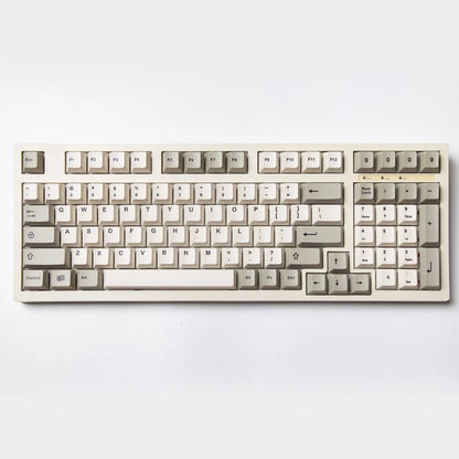 134 Tasten 9009 Retro-Keycaps für mechanische Gaming-Tastatur mit MX-Switch, Cherry-Profil, PBT-Keycaps, individuell im Dye-Sublimation-Verfahren bedruckte Tastenkappen
