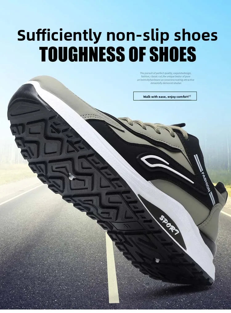 Pantofi sport casual pentru bărbați, stil coreean modern, cu șireturi, confortabili și respirabili, cu talpă groasă, pentru alergare
