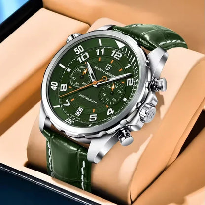 PAGANI DESIGN Watches 2026 New Strong Luminous Luxury Quartz Men Watch Fashion Leather Watch For Men Sapphire Glass Chronograph
