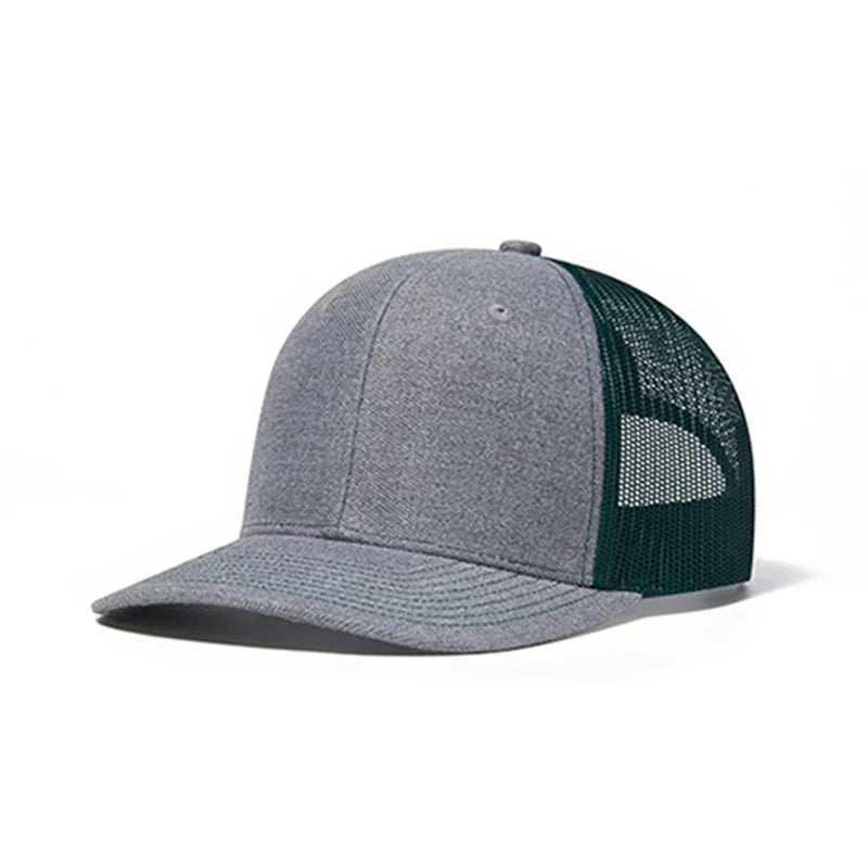 Hot Sale Summer Mesh Baseball Cap Men Women Slight Curved Snapback Trucker Hat Unisex Casual Outdoor Breathable Dad Cap Gorras