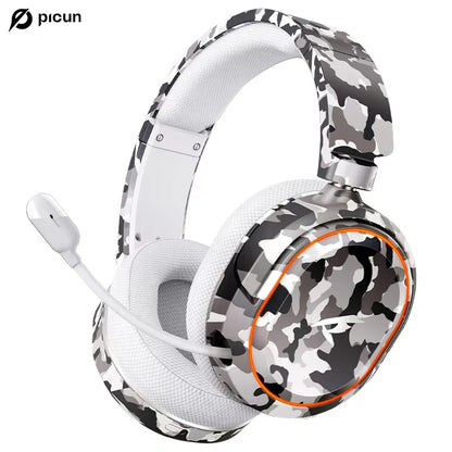 Picun G2 Kabelloses Gaming-Headset Bluetooth 5.3 – 7.1-Surround-Sound, Gaming-Kopfhörer mit 5ms niedriger Latenz und ENC-Mikrofon für PC, PS5, PS4, Switch & Mobilgeräte