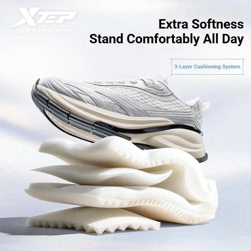 Xtep Basque 3 For Male Sneakers Retro Fashion Breathable  Luxury Height-Increasing Sports Shoes 2026 Spring 874219320001