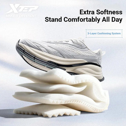Xtep Basque 3 For Male Sneakers Retro Fashion Breathable  Luxury Height-Increasing Sports Shoes 2026 Spring 874219320001