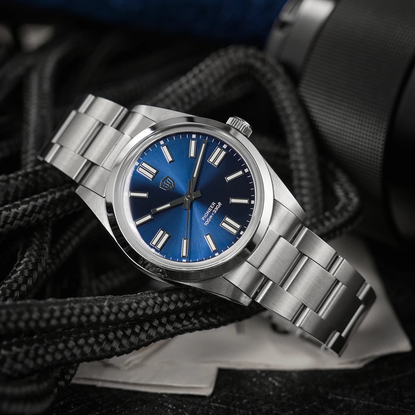 Watchdives WD1016 V3 Watch 37mm VH31 Sweep Quartz Movemet Stainless Steel Watch Waterproof Luminous Sapphire Men Wristwatch