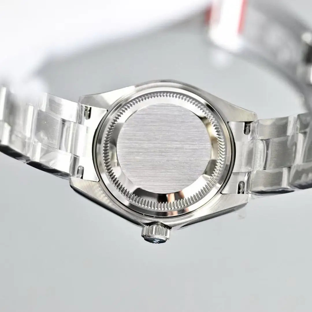 Customized 1:1 small 28mm size women's mini watch luxury brand business gold stainless steel ladies fashion mechanical watch