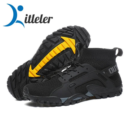 39-47 Size Men's Aqua Shoes Anti-Slip Male Sneakers Mountain Hiking Shoes Quick-Drying Water Shoes Soft Men Casual Sneakers 2024