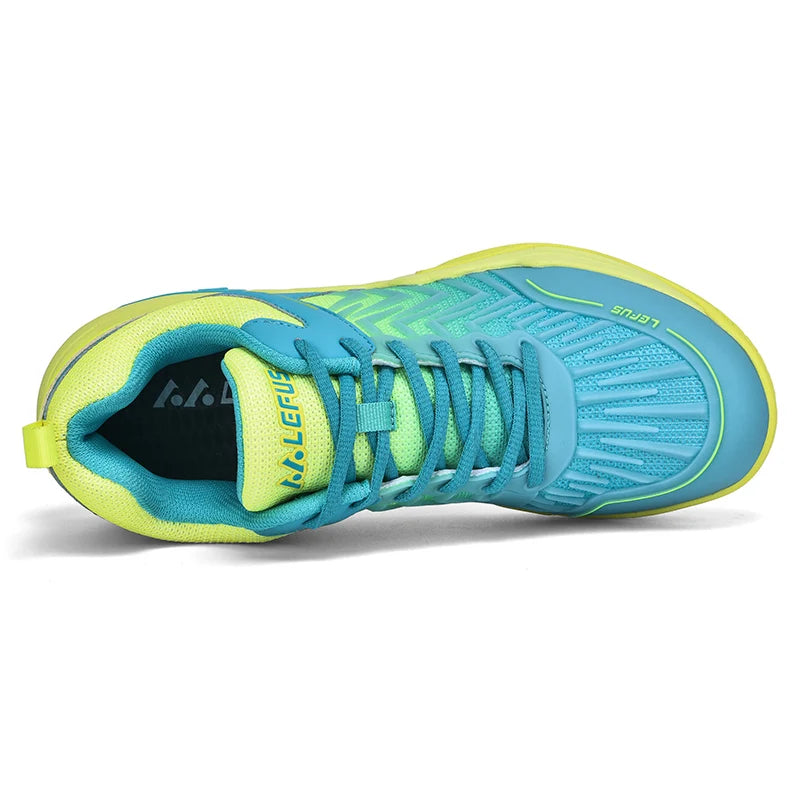 Professional Badminton Shoes for Men and Women Anti-Slip Tennis Trainers for Indoor and Outdoor Sports Blue Sneakers