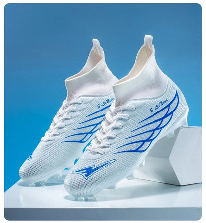 Nouvelles chaussures de football pour hommes, chaussures de sport pour terrain gazonné, chaussures de football pour matchs en plein air, chaussures d'entraînement professionnelles antidérapantes, chaussures ultralégère