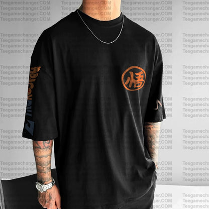 Son Goku Dragon Ball Anime 2025 Summer T-shirt Men Harajuku Oversized Retro Street Women Casual Loose Short-sleeved Unisex Tops