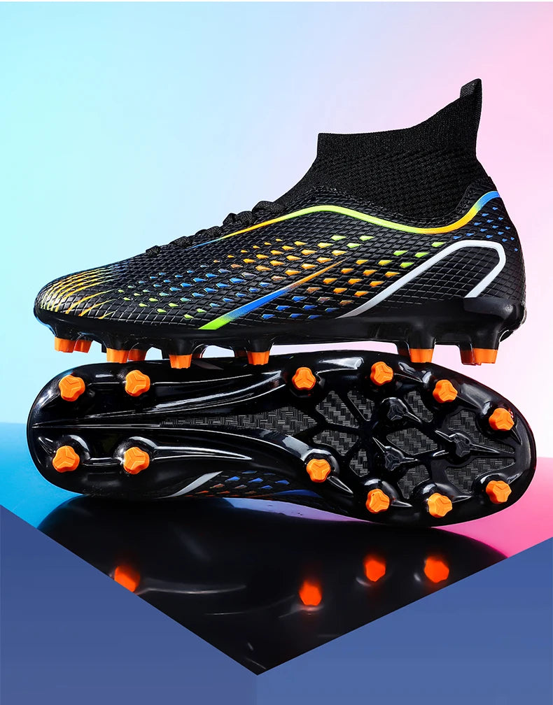 Men Football Boots Professional Turf Futsal Match Grass Unisex Outdoor Training Soccer Shoes Soccer Cleats Non-slip Breathable