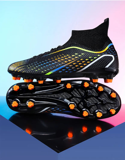 Men Football Boots Professional Turf Futsal Match Grass Unisex Outdoor Training Soccer Shoes Soccer Cleats Non-slip Breathable