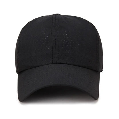 New Women Men Quick-Drying Spring Summer Baseball Cap Solid Breathable Snapback Hat Casual Fishing Sun Cap Hat For Women Men