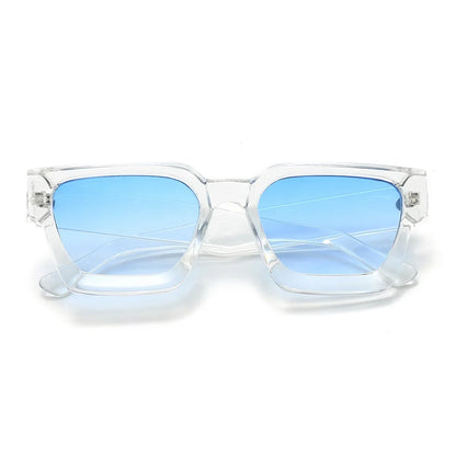 JNPCXI Fashion Square Women Luxury Sunglasses Retro Gradient Blue Designer Men Trending Sun Glasses Shades UV400