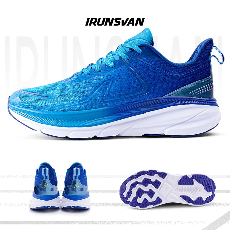 IRUNSVAN 2026 Scarpe da running originali con cuscino d’aria, scarpe sportive traspiranti per fitness, salto ed esercizio, scarpe da camminata da uomo