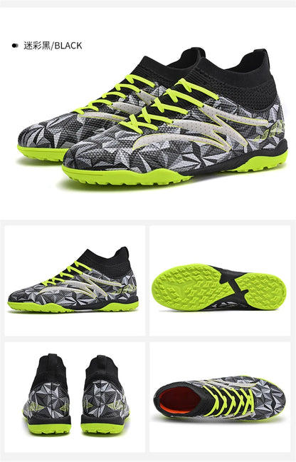 New Men Football Boots Breathable Sport Training Soccer Shoes Cleats Sport Outdoor TF Futsal Match Turf Grass Drop Shipping