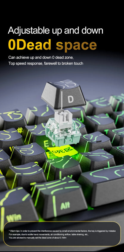 ATTACK SHARK X68HE Magnetic Switch Gaming Keyboard 8KHz Rapid Trigger Mechanical Keyboard | FREEWOLF F68/F68 Pro Wired & Wireless Magnetic Gaming Keyboard