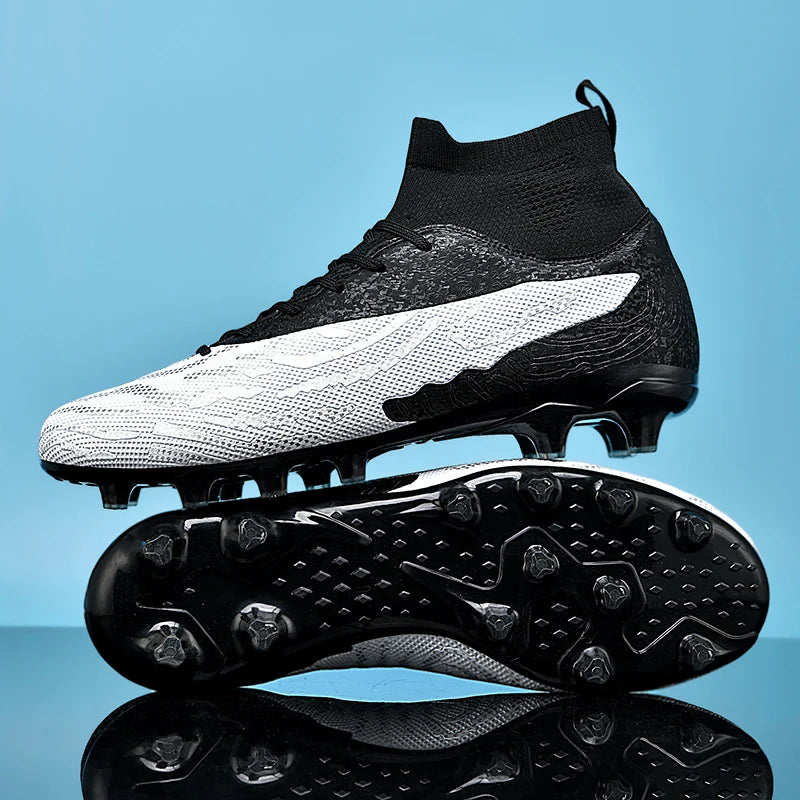 Chaussures de football professionnelles pour hommes/femmes, antidérapantes, à crampons FG, respirantes, pour l'entraînement