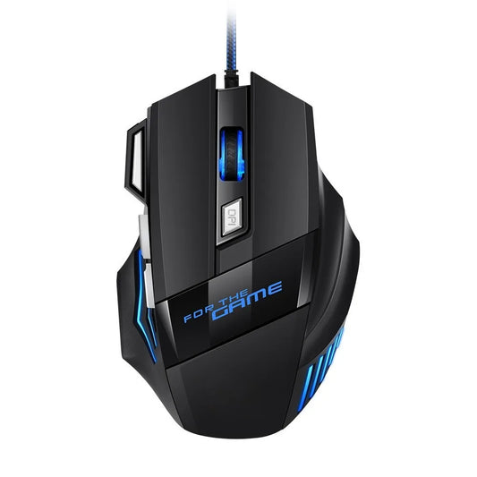 1 ks nová herní myš Hyperspeed USB s RGB podsvícením, ergonomická herní myš 7D pro e-sport, kabelová myš pro notebook a herní PC