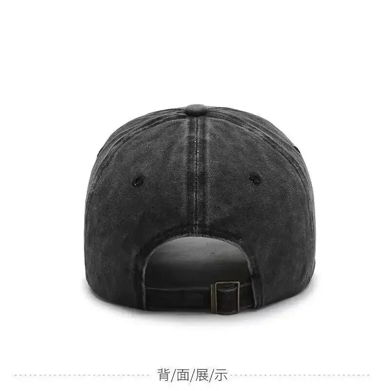 Kawaii Pokemons Adult Washed Baseball Cap Pikachu Mewtwo Bulbasaur Peak Cap Cute Cartoon Men Women Travel Sunshade Beach Sunhat