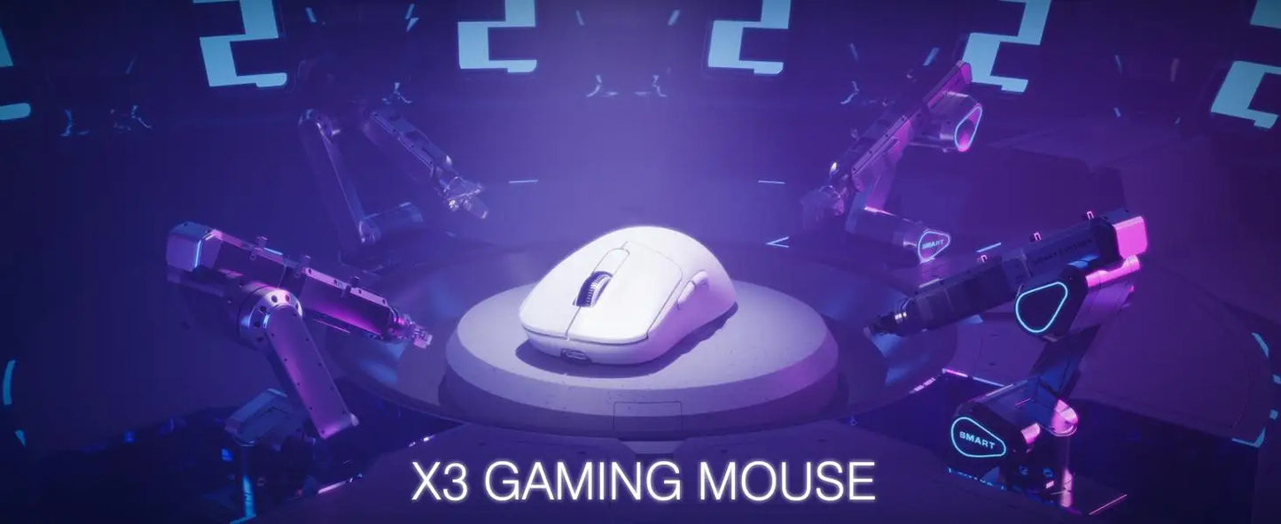 ATTACK SHARK X3 Lightweight Wireless Gaming Mouse, 49g Tri-Mode, PAW3395 26K DPI Sensor, 200h Battery Life, 5 Programmable Buttons