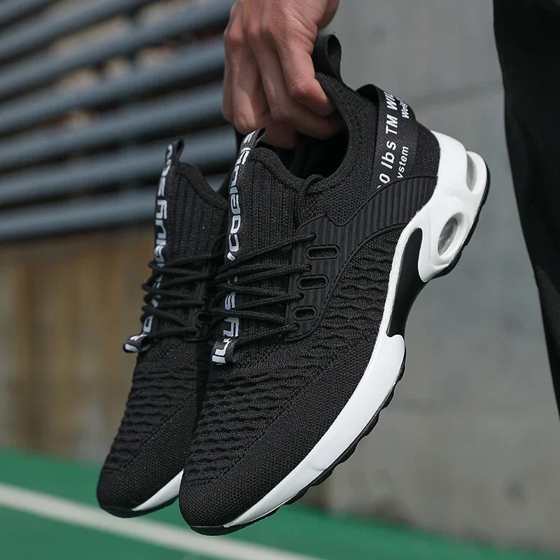 Sommer-Herrenschuhe aus Mesh, lässige Sportschuhe, Frühlings- und Sommerschuhe, leichte Tennis- und Walking-Schuhe, schwarze Sneaker, Verkaufsschlager 2025