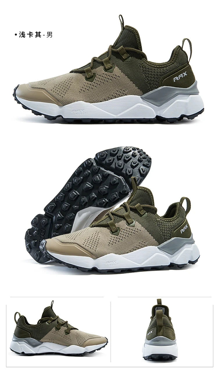 Rax løbesko til mænd og kvinder, åndbare joggingsko til mænd, lette sneakers til mænd, gymsko til mænd, udendørs sportssko til mænd