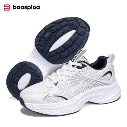 Chaussures de course pour femme Baasploa : baskets de jogging légères et tendance en mesh, antidérapantes, pour femme, d'extérieur, respirantes, colorées et décontractées