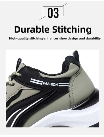 Pantofi sport casual pentru bărbați, stil coreean modern, cu șireturi, confortabili și respirabili, cu talpă groasă, pentru alergare