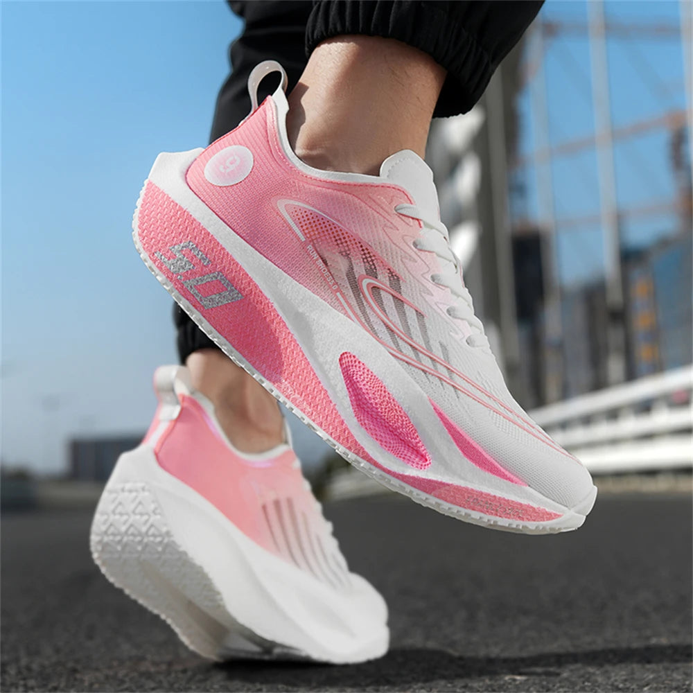 Men's Lightweight Breathable Mesh Training Running Shoes - Non-Slip, Casual Athletic Sneakers for Outdoor Sports & Jogging