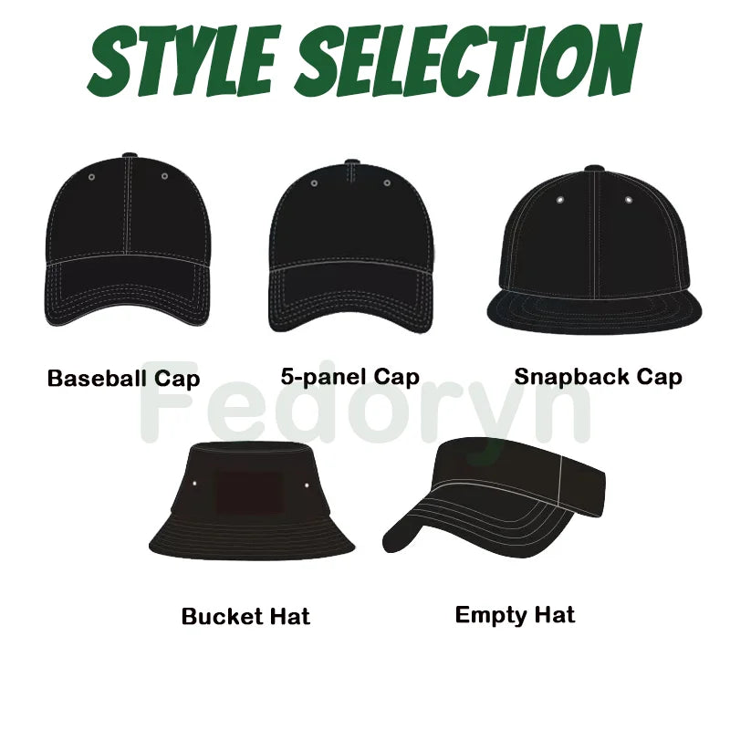 Fedoryn Custom Snapback Caps Splice Color Embroidery Hip Hop Cap for Women and Men DIY LOGO Design Print Hats Unisex Wholesale